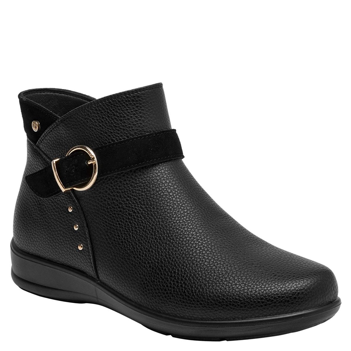 BRUNO ROSSI - Botin Mujer Cuero Negro Bruno Rossi