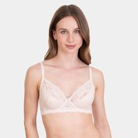 Bralette Encaje Broche Ancho con Arco y Copa Mujer