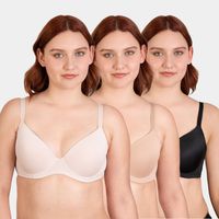 Pack 3 Sostén Microfibra con Arco Mujer