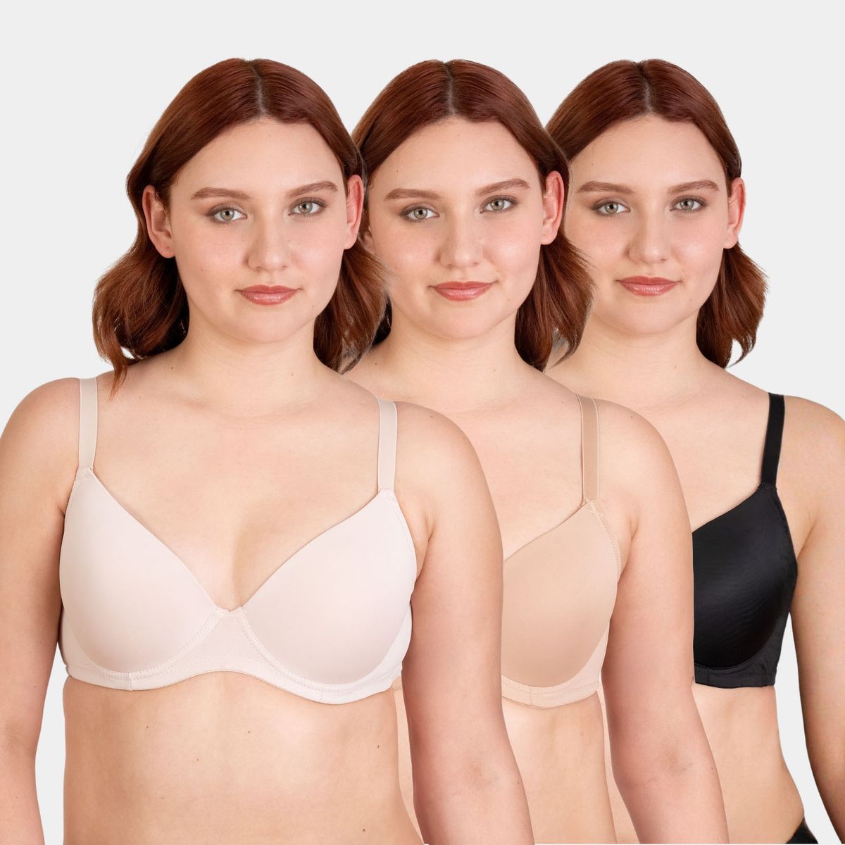 PALMERS - Pack 3 Sostén Microfibra con Arco Mujer Palmers