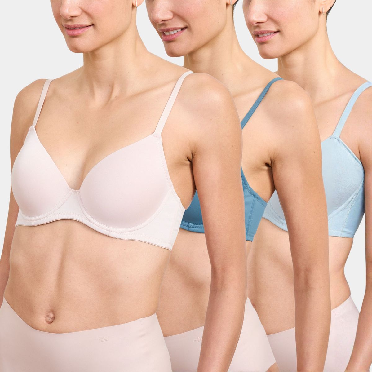 PALMERS - Pack 3 Sostén Microfibra con Arco Mujer Palmers