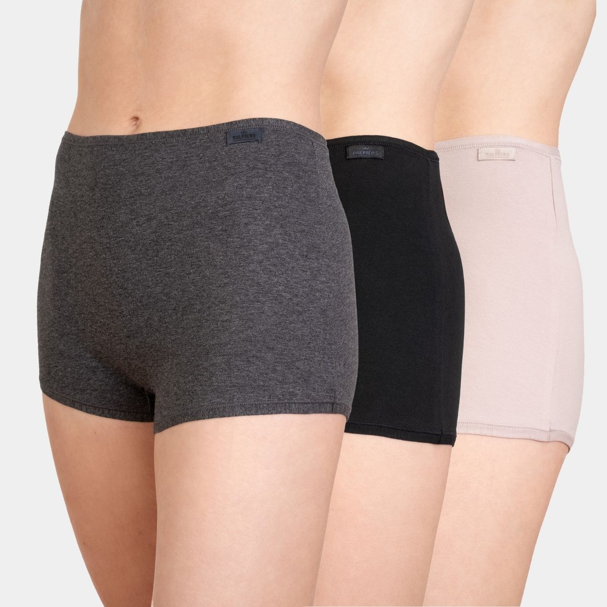 PALMERS - Pack 3 Pantaleta Alta Algodón Mujer Palmers