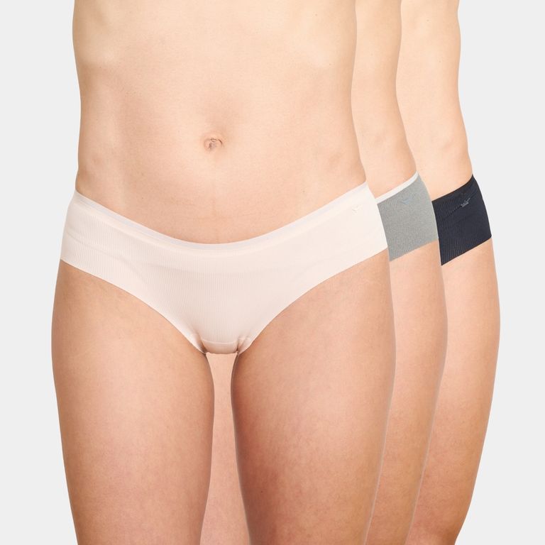 Pack 3 Pantaleta Microfibra Rib Mujer