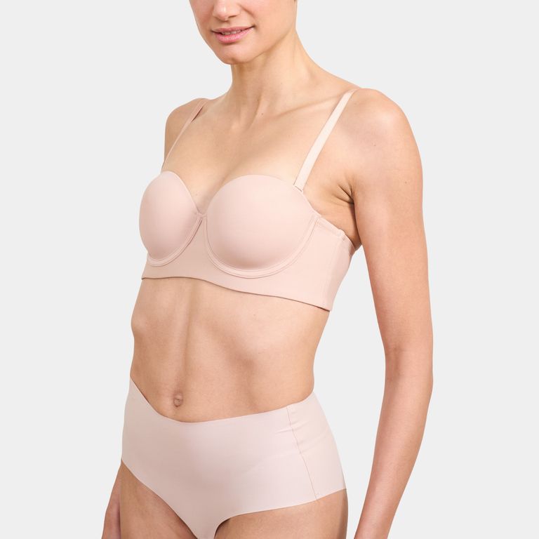 Sostén Strapless Microfibra con Arco Mujer