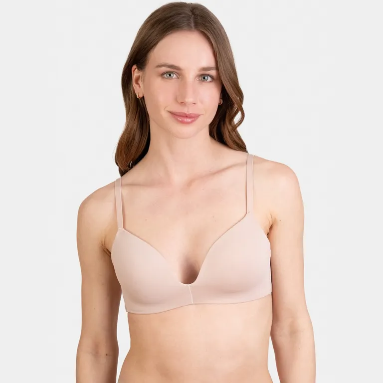 Sostén Microfibra Sin Arco y Padding Mujer