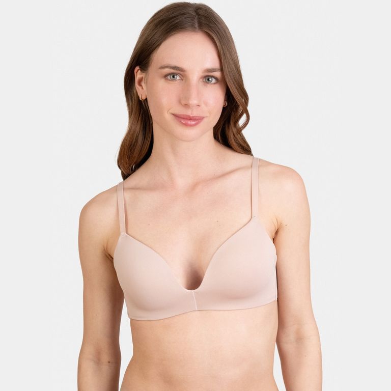 Sostén Microfibra Sin Arco y Padding Mujer