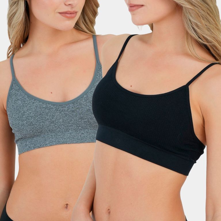 Pack 2 Peto Seamless Pointelle Padding Removible Mujer