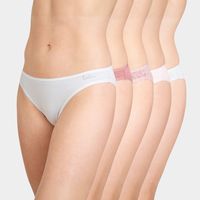 Pack 5 Bikini Algodón Mujer
