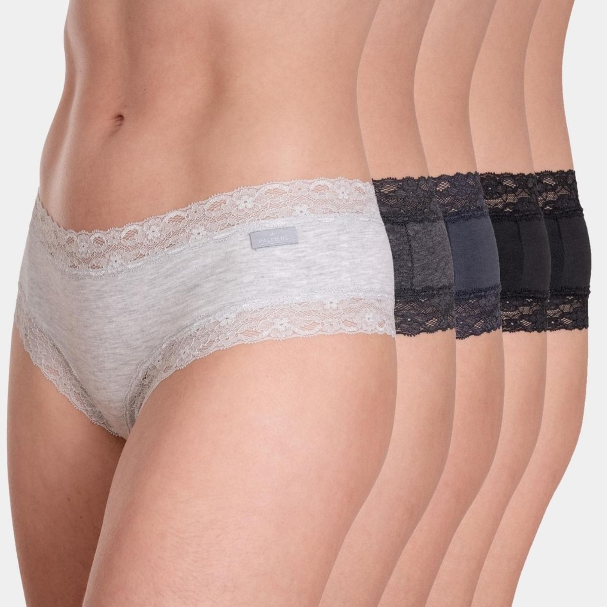 PALMERS - Pack 5 Culotte Algodón Encaje Mujer Palmers
