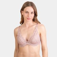 Sostén Encaje con Arco y Padding Mujer