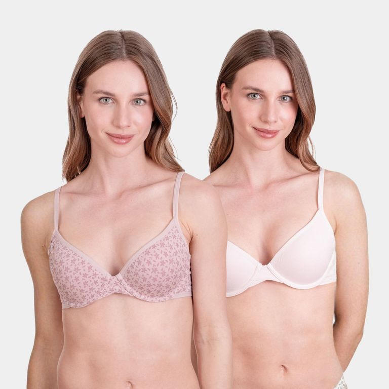 PALMERS Pack 2 Sostén Algodón con Arco y Padding Mujer