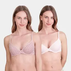 PALMERS - Pack 2 Sostén Algodón con Arco y Padding Mujer