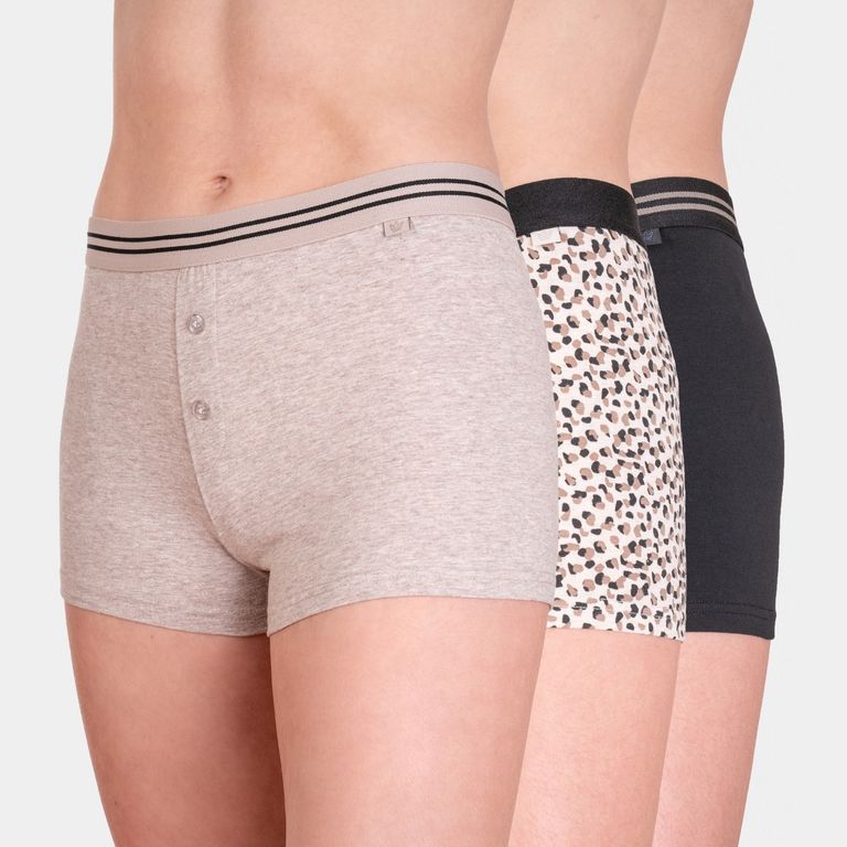 Pack 3 Short Algodon Mujer