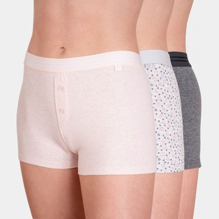 Pack 3 Short Algodon Mujer
