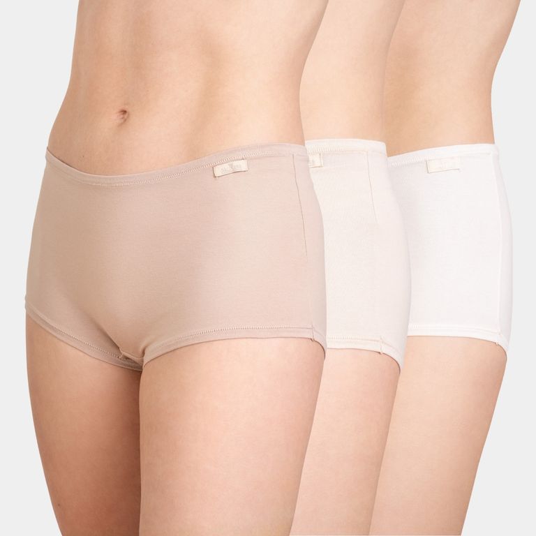 Pack 3 Pantaleta Alta Algodón Mujer
