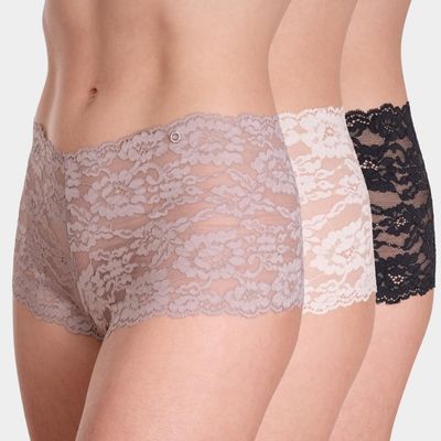 Imagen 1 del producto Pack 3 Pantaleta Encaje Mujer
