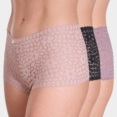 Imagen 1 del producto Pack 3 Pantaleta Encaje Mujer