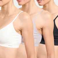 Pack 3 Peto Seamless Rib Sin Padding Mujer