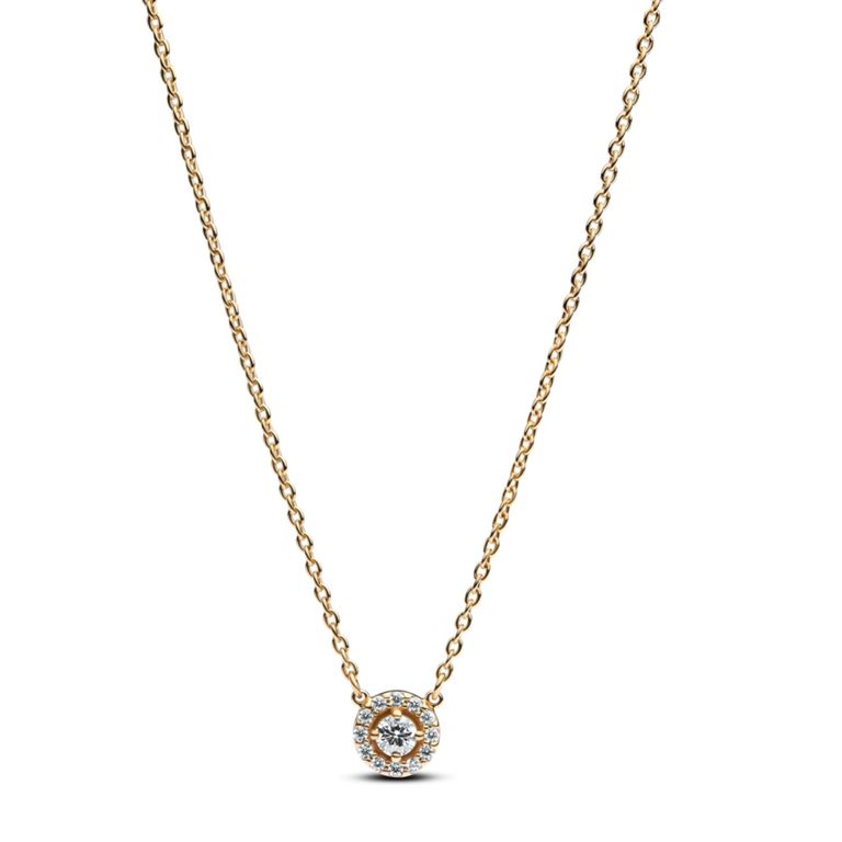 Collar Halo Redondo en Pave Mujer