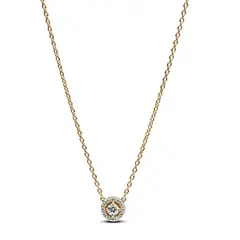 PANDORA - Collar Halo Redondo en Pavé Mujer