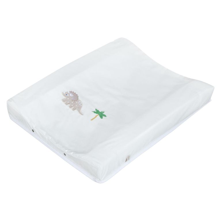 Mudador Simple Anat Bordado Dinosaurio Blanco