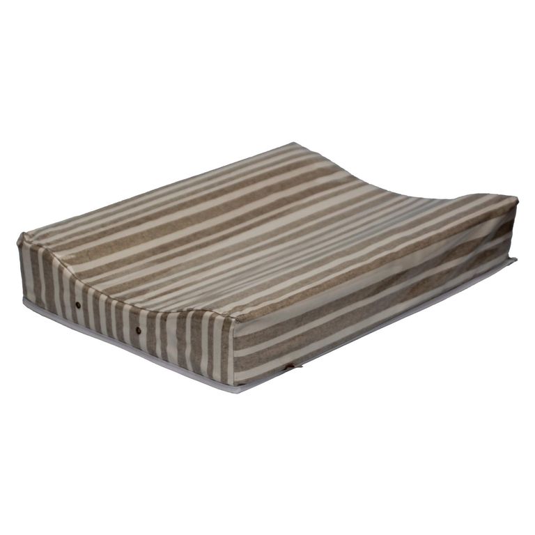 Mudador Doble Listado Beige