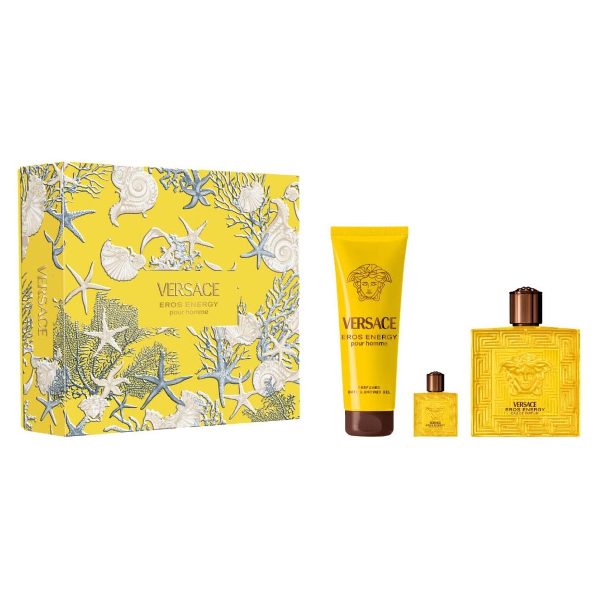 VERSACE - Set Perfume Hombre Eros Energy 100+150+5 Versace