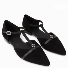 ALBA Y ADELA - Mocasin Mujer Negro