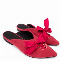 Mocasín Mujer Rojo