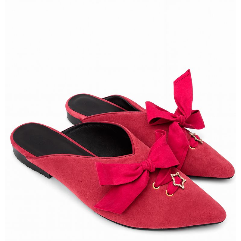 ALBA Y ADELA - Mocasin Mujer Rojo Alba y Adela
