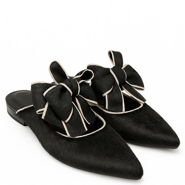 ALBA Y ADELA - Mocasin Mujer Negro Alba y Adela