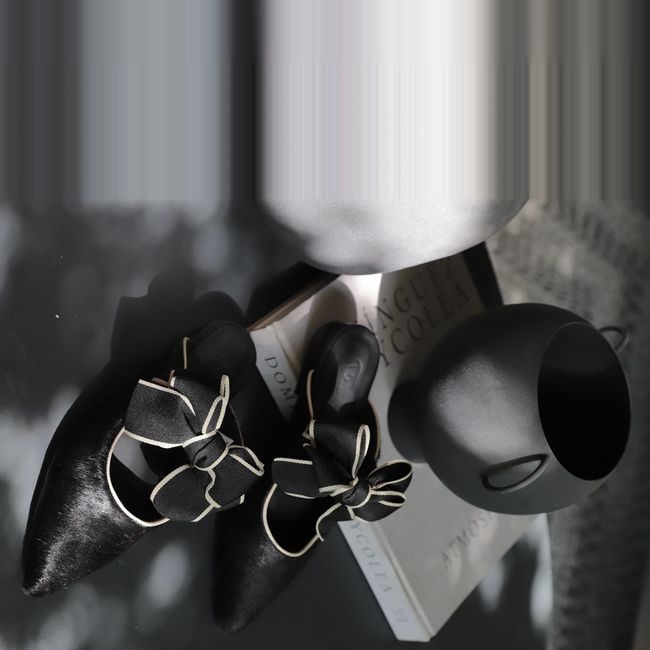 ALBA Y ADELA - Mocasin Mujer Negro Alba y Adela