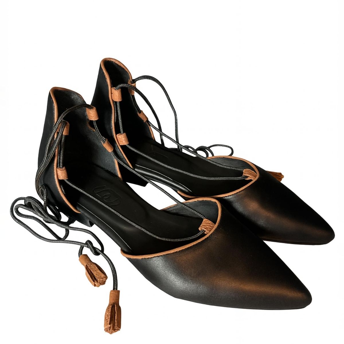 ALBA Y ADELA - Mocasín Mujer Negro Alba y Adela