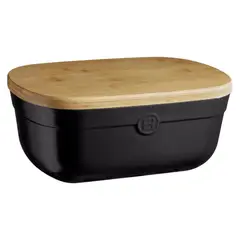 EMILE HENRY - Panera Cerámica Con Tapa Madera 35.5x25X15.5 cm