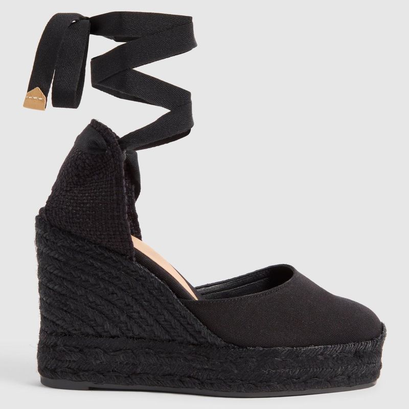 CASTANER - Alpargata Mujer Negro Castaner