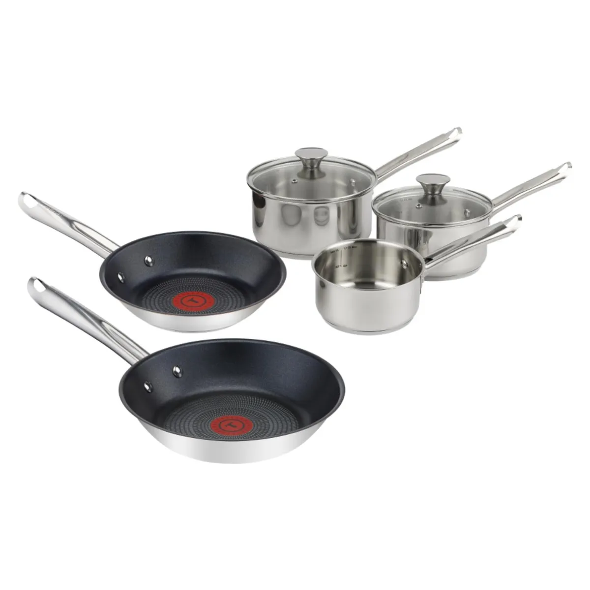 TEFAL - Batería De Cocina Acero Inoxidable 7 Piezas Tefal