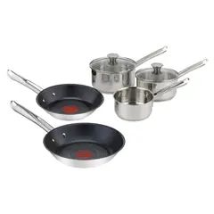 TEFAL - Batería De Cocina Acero Inoxidable 7 Piezas