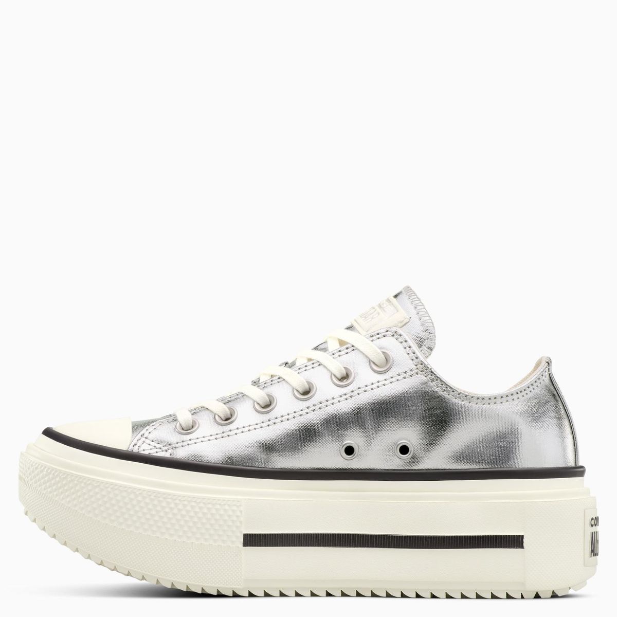 CONVERSE - Chuck Taylor All Star Lift Double Stack Zapatilla Urbana Mujer Plata Converse