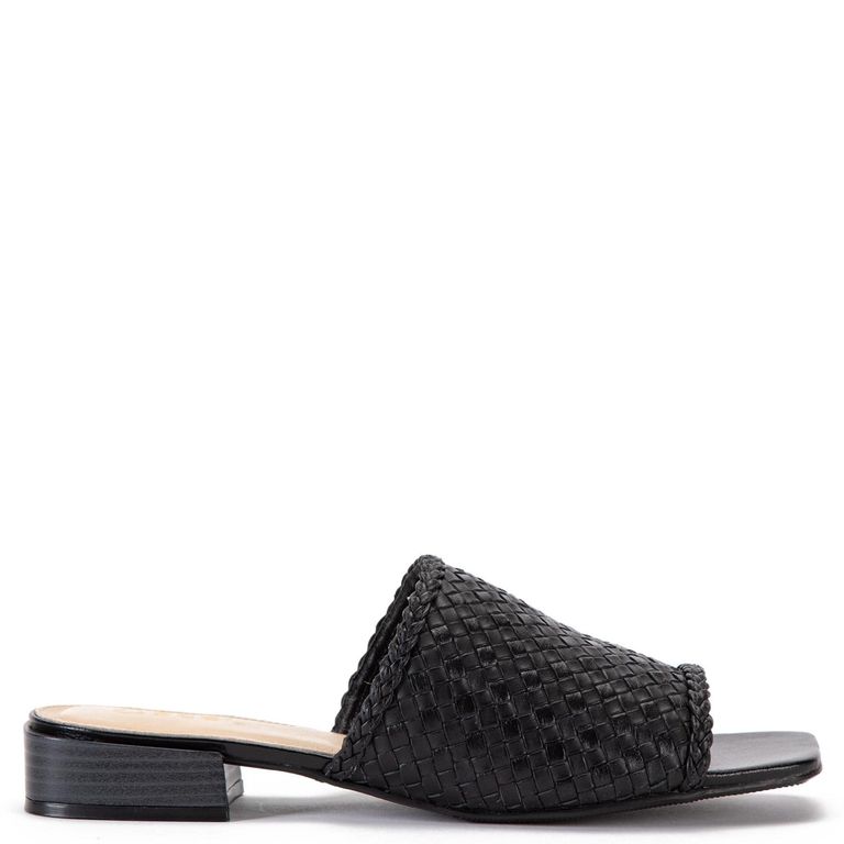 GACEL Sandalia Mujer Cuero Negro