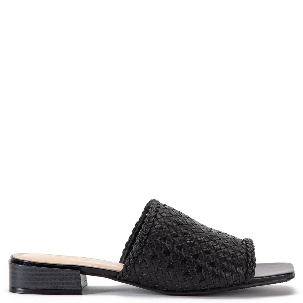 GACEL - Sandalia Mujer Cuero Negro Gacel