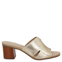 Sandalia Mujer Cuero Amarillo