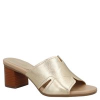 Sandalia Mujer Cuero Amarillo