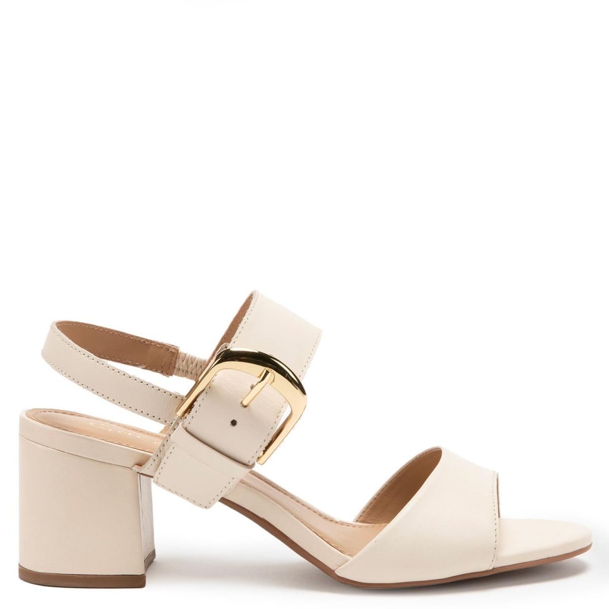 GACEL - Sandalia Mujer Cuero Blanco Gacel