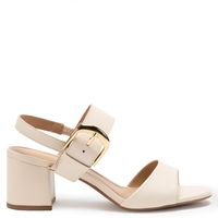 Sandalia Mujer Cuero Blanco