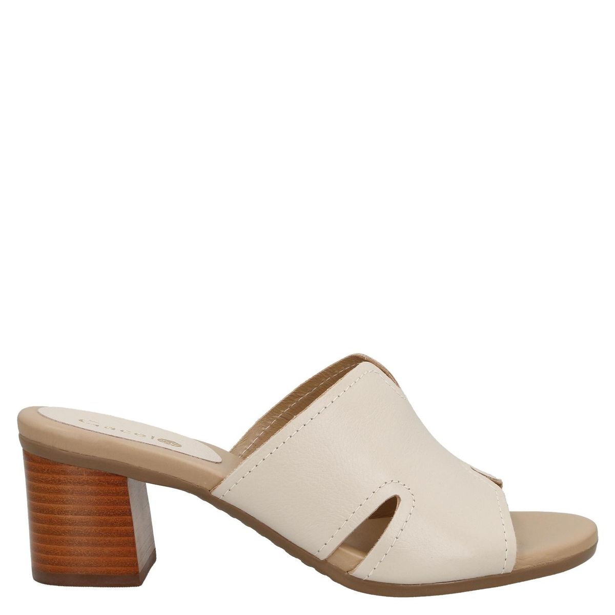 GACEL - Sandalia Mujer Cuero Blanco Gacel