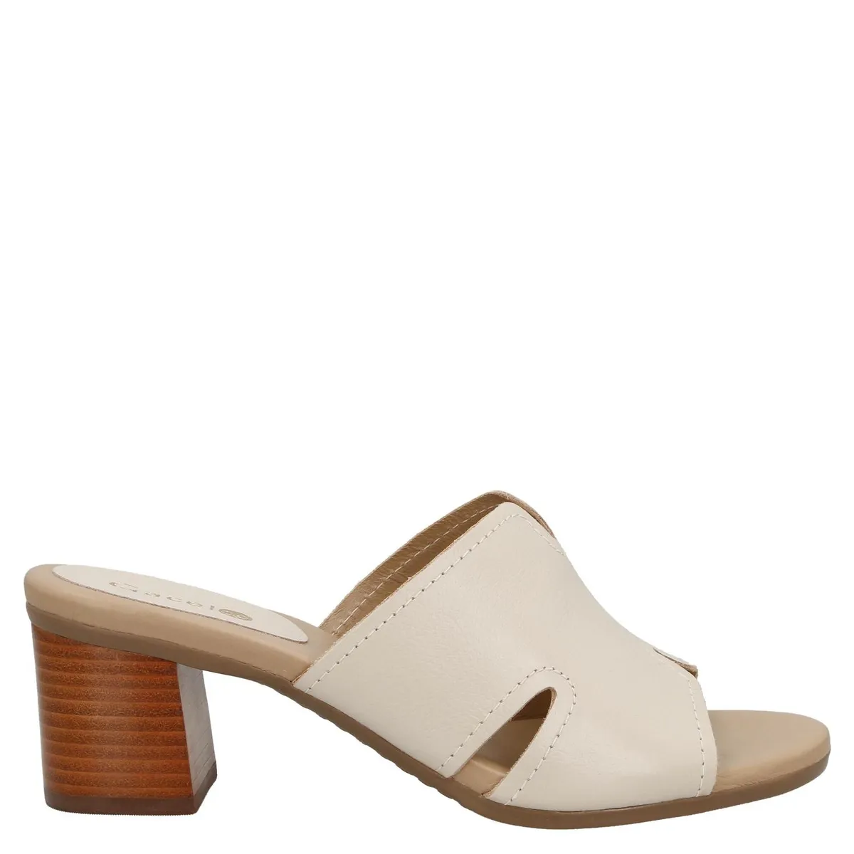 GACEL - Sandalia Mujer Cuero Blanco Gacel