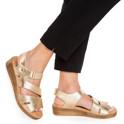 Imagen 2 del producto Sandalia Mujer Cuero Amarillo