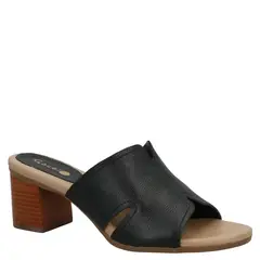 GACEL - Sandalia Mujer Cuero Negro