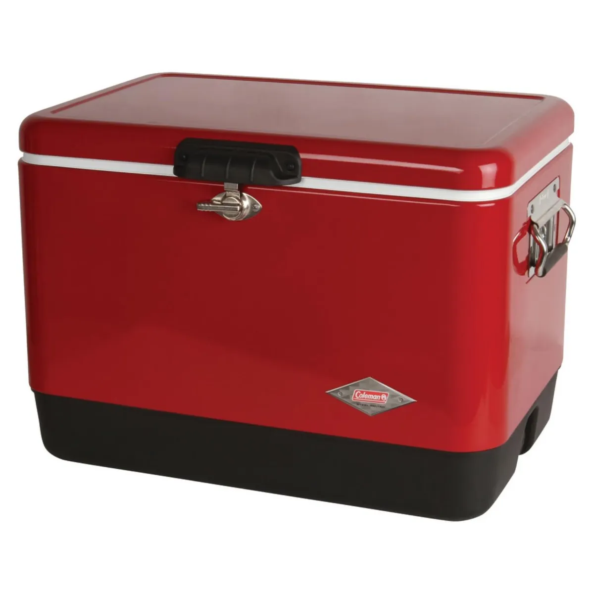 COLEMAN - Hielera Con Diseño Retro, Y Tapa Have-A-Seat, 85 Latas, Roja Coleman
