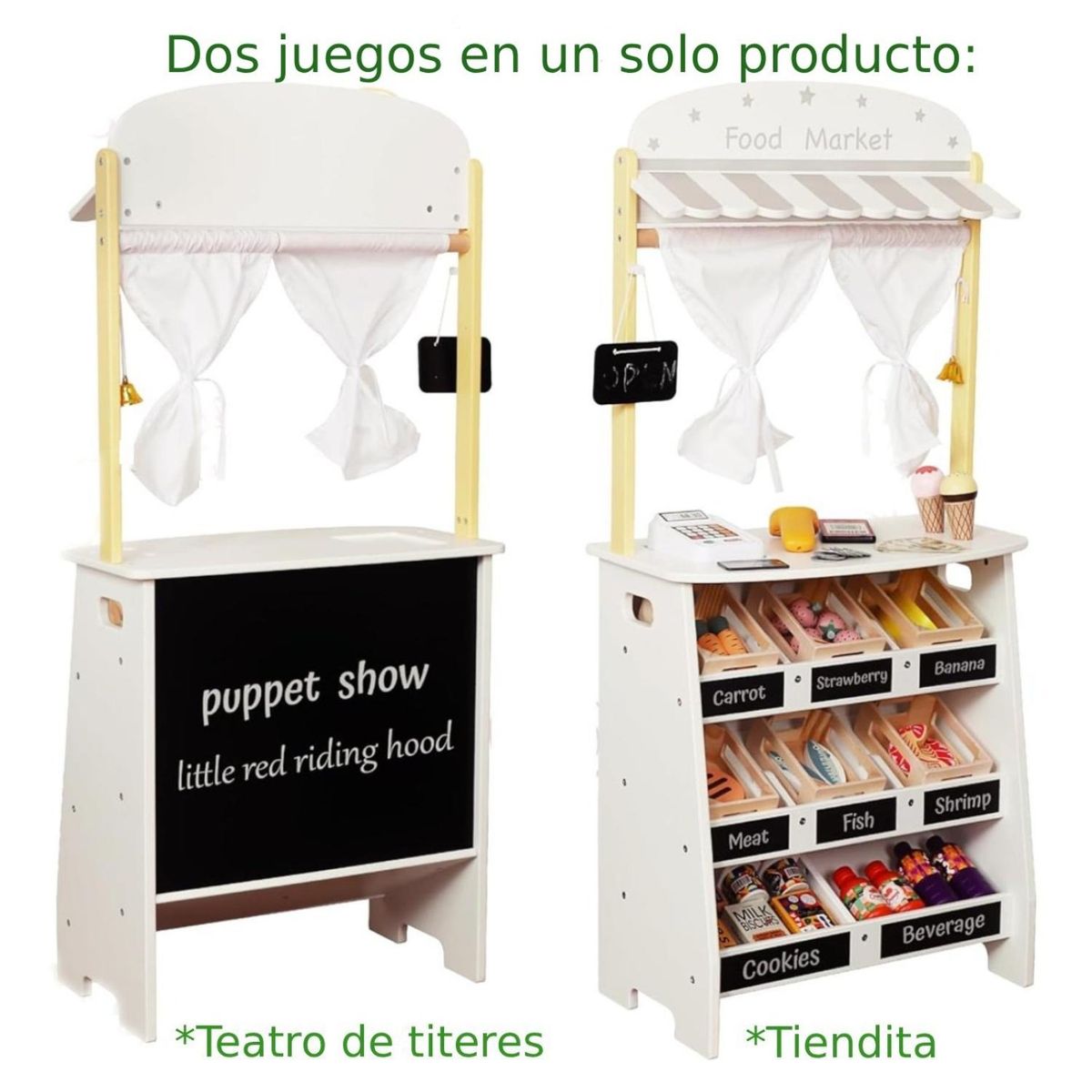 KIDS COOL - Minimarket Con Accesorios Kids Cool